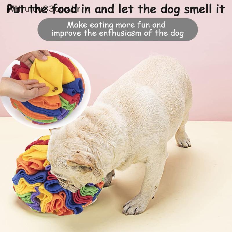 WHruicc Brinquedos Interativos Para Cães , Bola De Snuffle Incentiva Habilidades Naturais De Forrageamento , Quebra-Cabe