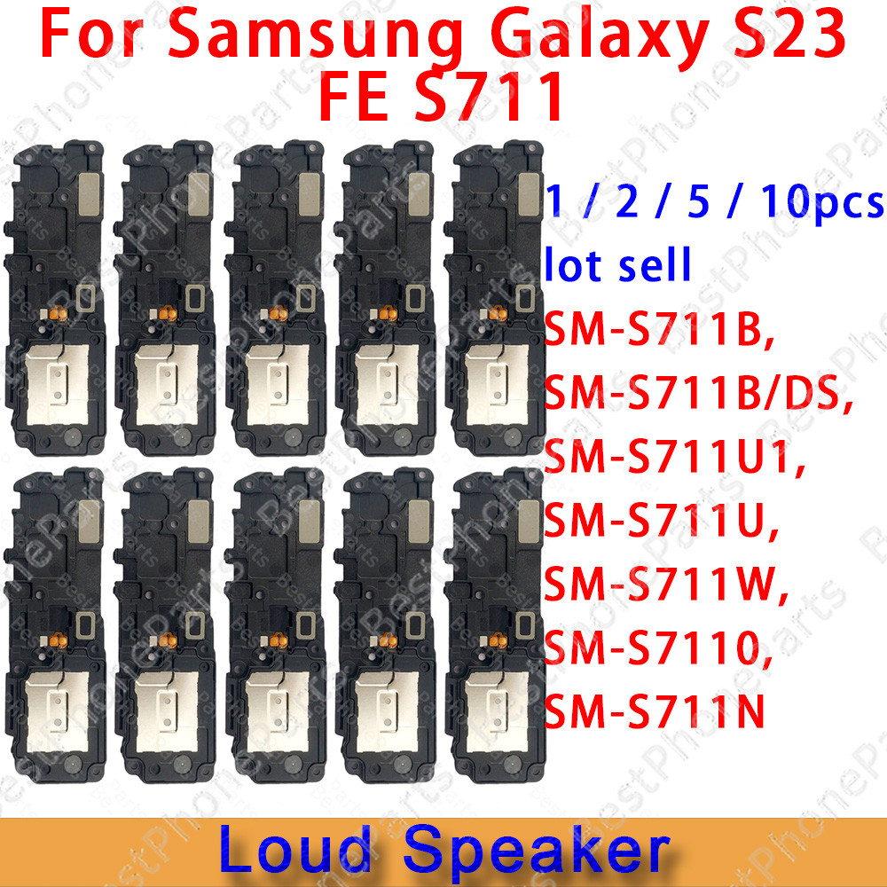 1/2/5/10 Pçs Lote Vender Para Samsung Galaxy S23 FE SM-S711 Inferior Alto-Falante Buzzer Campainha Módulo De Som Placa P