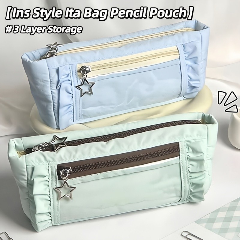 Estojo de Lápis, Bolsa de Papelaria, Estojo de Lápis de Grande Capacidade, Estojo de Lápis Portátil, Caixa de Papelaria,