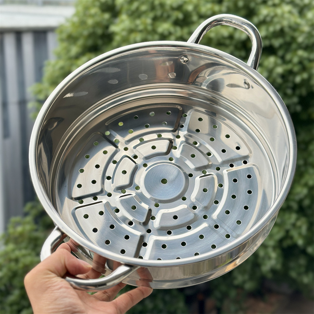 Mama Yu Grande Espessado 26/28CM 304 Aço Inoxidável Vaporizador Sopa Panela Vaporizador