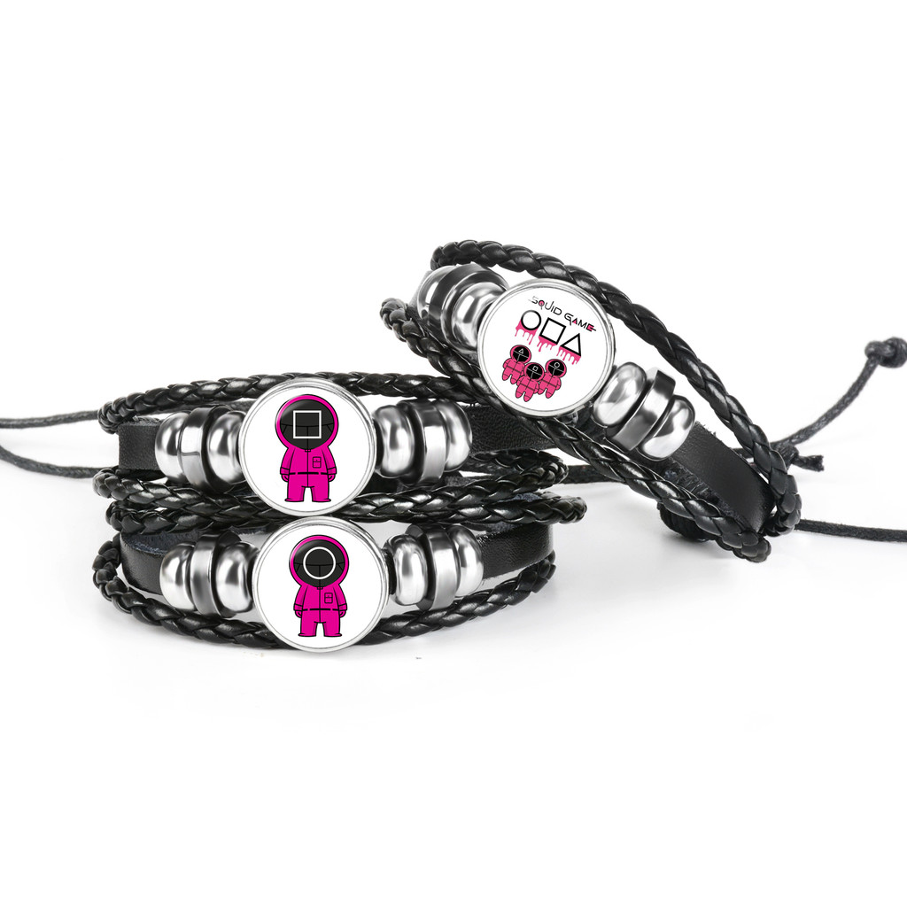 Jogo De Lulas Couro Preto Casal Pulseira Brinquedo Vintage Desenhos Animados Uchiha Figuras De Para Mulheres Fãs Present