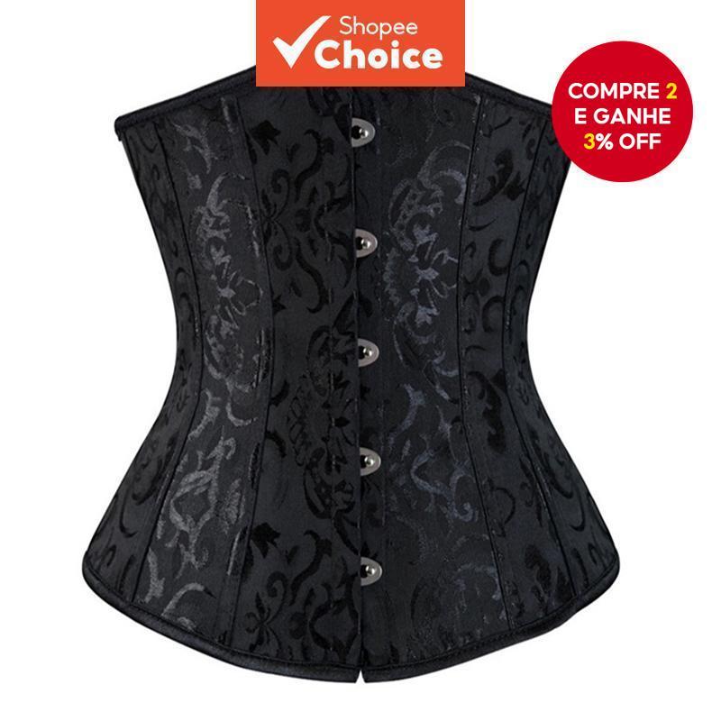 Modelador de Corpo para Mulheres com Corset Feminino para Cintura e Tamanho Plus, Cinta Modeladora