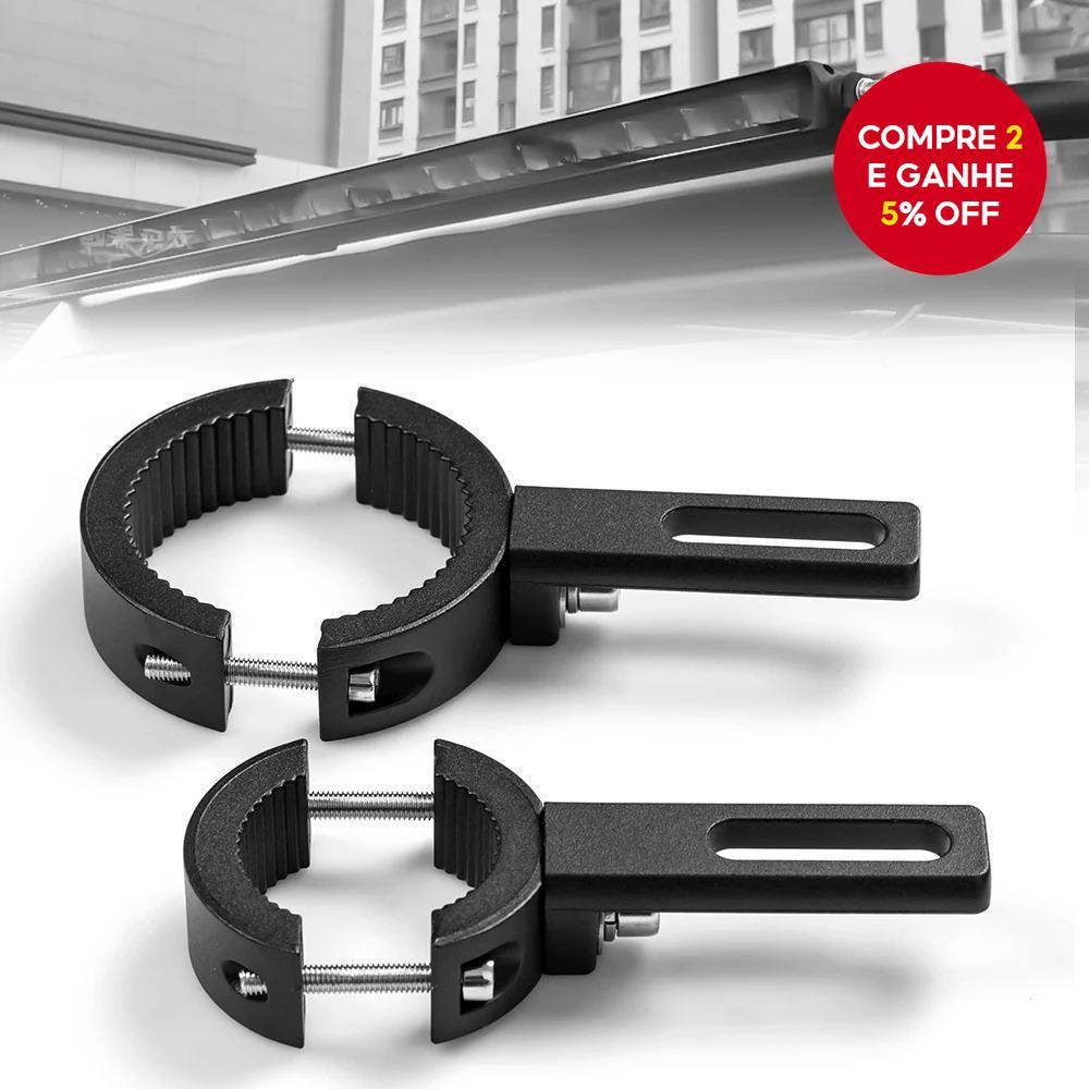 Suporte Auxiliar De Luzes De Motocicleta LED-De Holofotes De Moto Para Farol , Braçadeira De Garfo Dianteiro