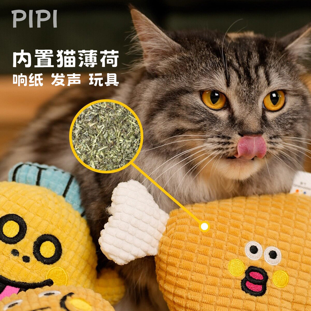 Gato cão brinquedo para animais de estimação Waffle voz brinquedo para animais de estimação limpeza do cão Catnip Molar