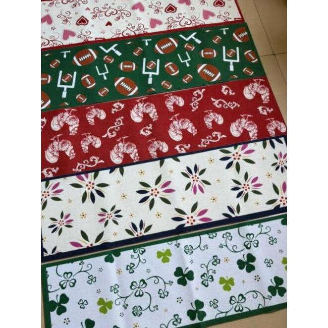 Uma peça frete grátis exportação Original único longo tapete de mesa Material dupla face resistente à sujeira durável 10