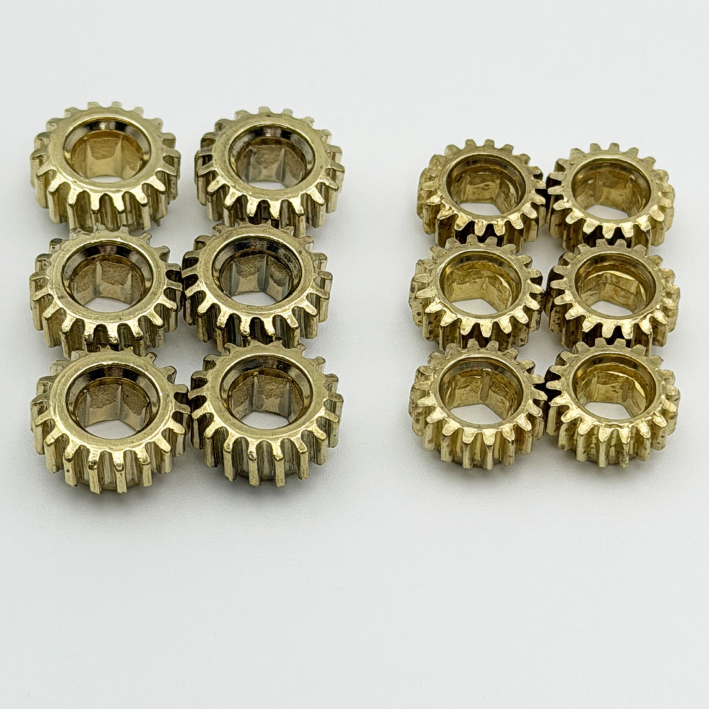 Botão De Acordes De Guitarra De Ferro De 18 Dentes Engrenagem Banhado A Ouro Interna Diâmetro Externo 10mm/12mm