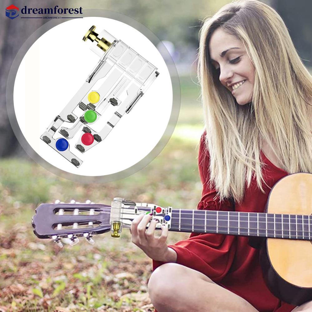 DREAMFOREST Guitarra Iniciante Trainer Acorde Ferramenta De Aprendizagem Dedo À Prova De Dor Acessório Prática Acessório