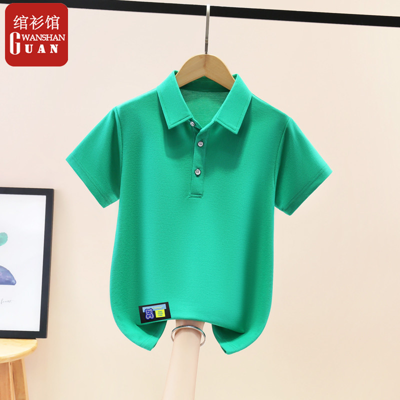 Meninos camiseta de manga curta 2024 novo estilo verão crianças camiseta grande menino camisa polo verão meninos criança
