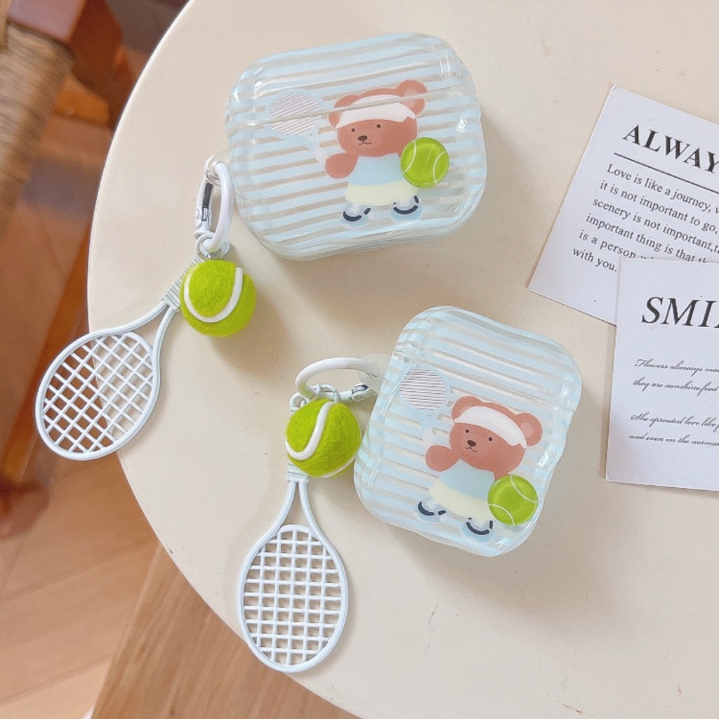 Capa ins Para AirPods , Protetora Fone De Ouvido Apple , Corrente Fofa De Desenho Animado Adequada 4 1/2 Pro/2 3 Antider