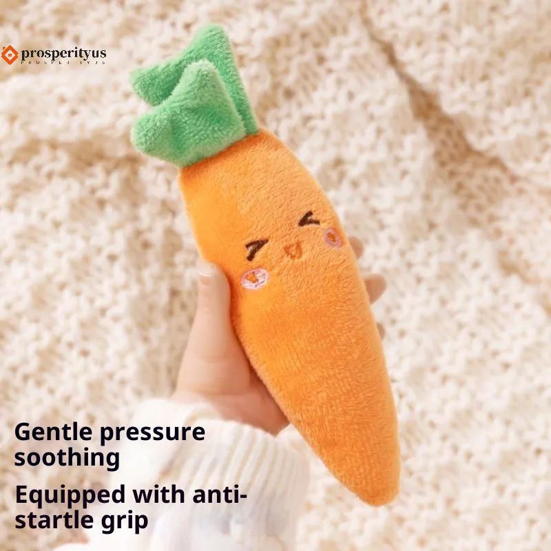 [PPTS] 1/2 Pcs Brinquedo Calmante Para Bebês Boneca De Frutas De Pelúcia Infantil Anti-Susto Auxílio Dormir Anel De Rete