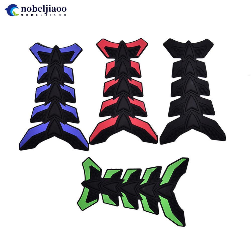 NOBELJIAOO 3D Borracha Motocicleta Gel Gás Óleo Tanque De Combustível Almofada Decalque Adesivo A9D3