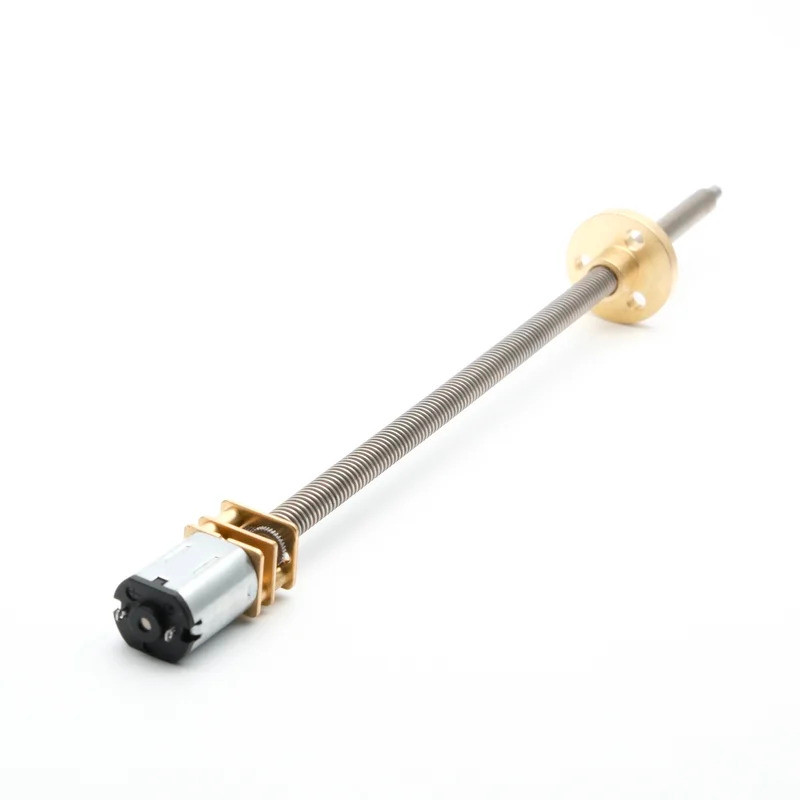 Guia De Qualidade N20 Motor De Engrenagem dc 3V6V12V Aço Inoxidável Rosca Rápida Eixo Flange T5 DIY Plataforma Elevador