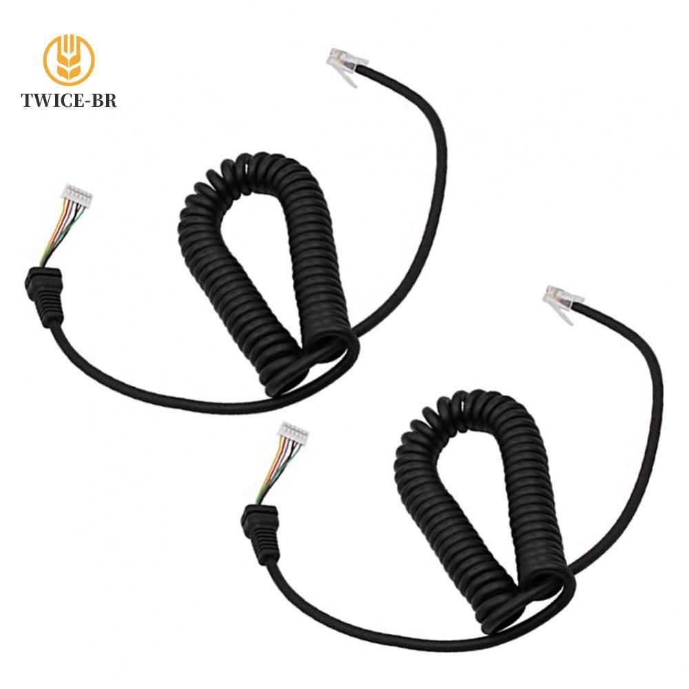 2pcs Cabo De Microfone De 40 Cm Para yaesu FT-1500-2800-7100-7800-8900