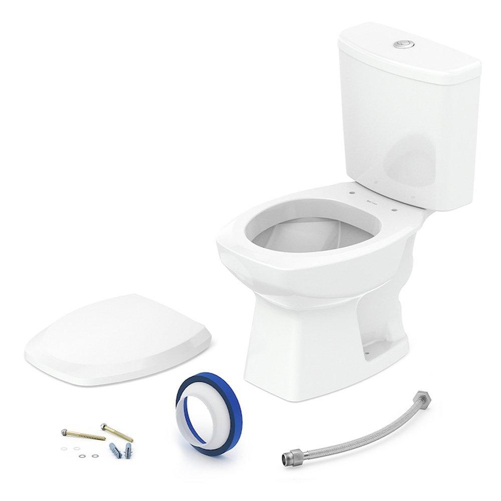 Kit Vaso Sanitário Incepa Celite Thema - Caixa Acoplada e Acessórios De Fixação Branco