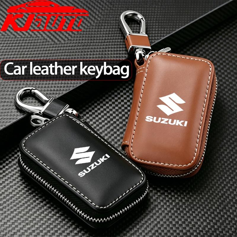 Capa Protetora Para Chave De Carro De Couro Suzuki Com Chaveiro Swift XL7 vitara Jimny SX4 S-Cross Presso Ciaz ERTIGA Ce