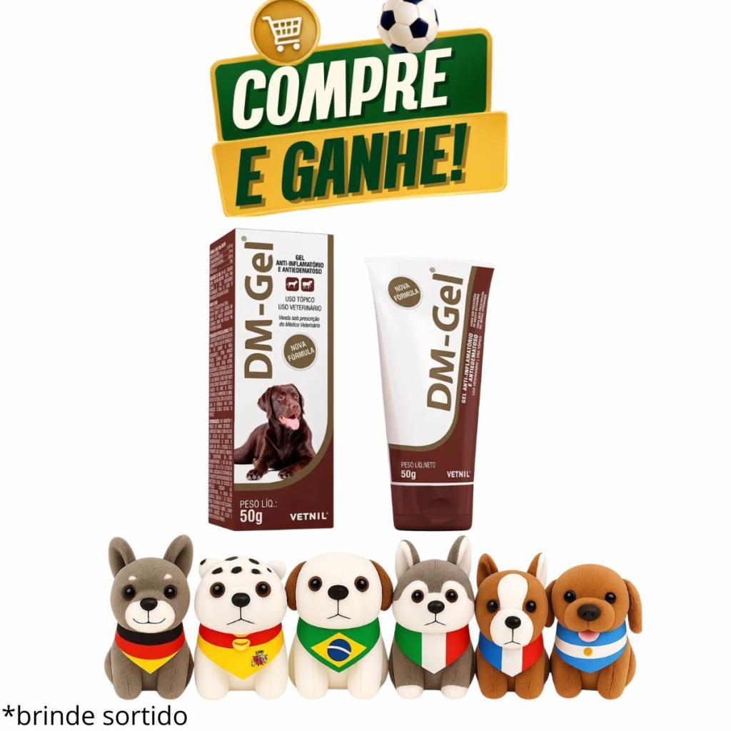 Dm Gel Anti-inflamatório Tópico 50g Vetnil+ Chaveiro Selecão