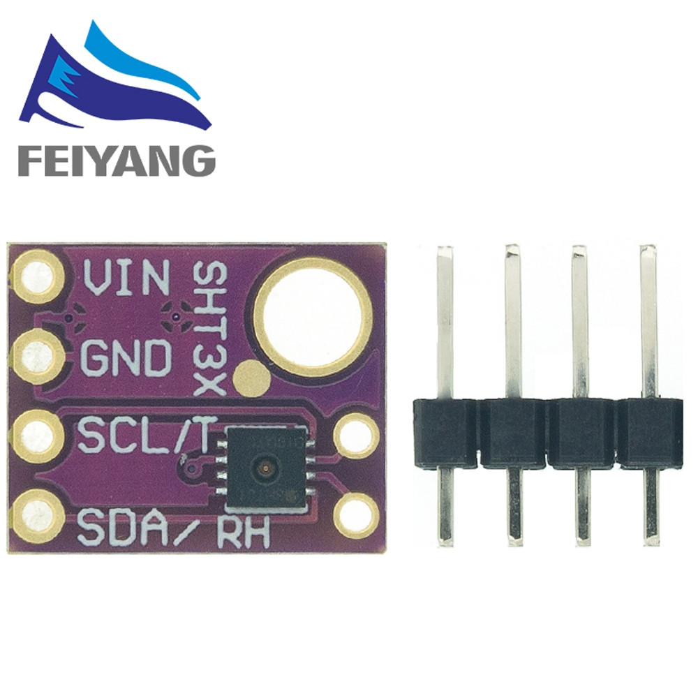 SHT31 Temperatura SHT31-D Módulo Sensor De Umidade Microcontrolador IIC I2C Breakout Tempo 3V 5V Compatível Para Arduino
