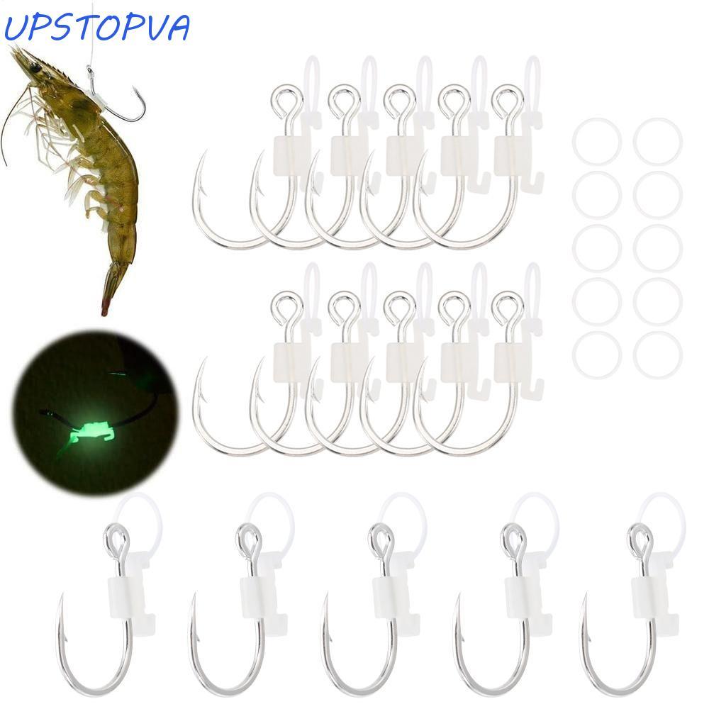 Conjunto De Suporte Fixo Para Isca Luminosa Upstopao 5/10/20Pcs , Sem Desenganchar Ganchos Luminosos De Camarão Vivo Ant