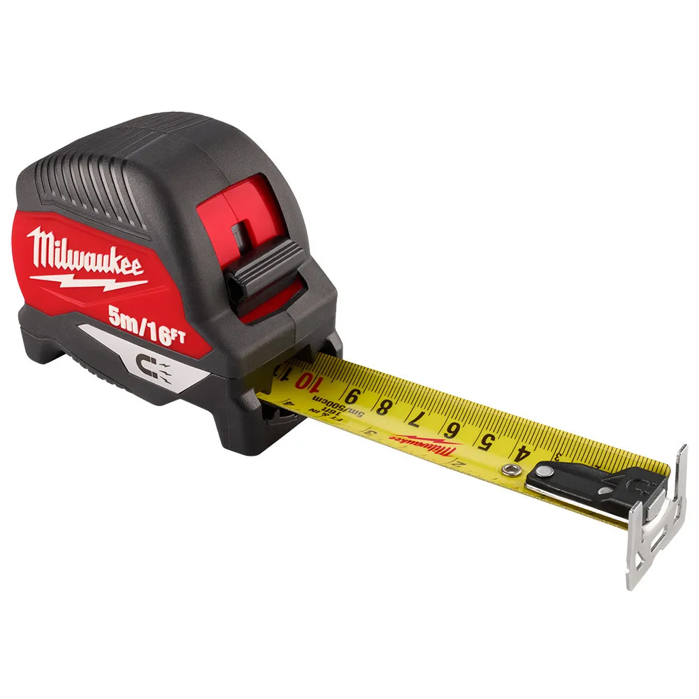 Trena Magnética 5m/16tf MILWAUKEE 48-22-1017M Lâmina Larga de 5 Metros com Ímã