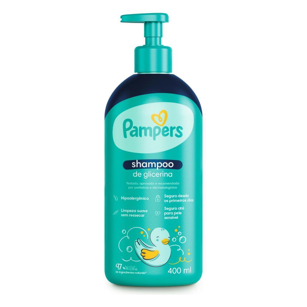 Kit Pampers Shampoo de Glicerina 400ml + Condicionador de Glicerina 200ml + Sabonete Líquido 200ml — imagem 2 de 2