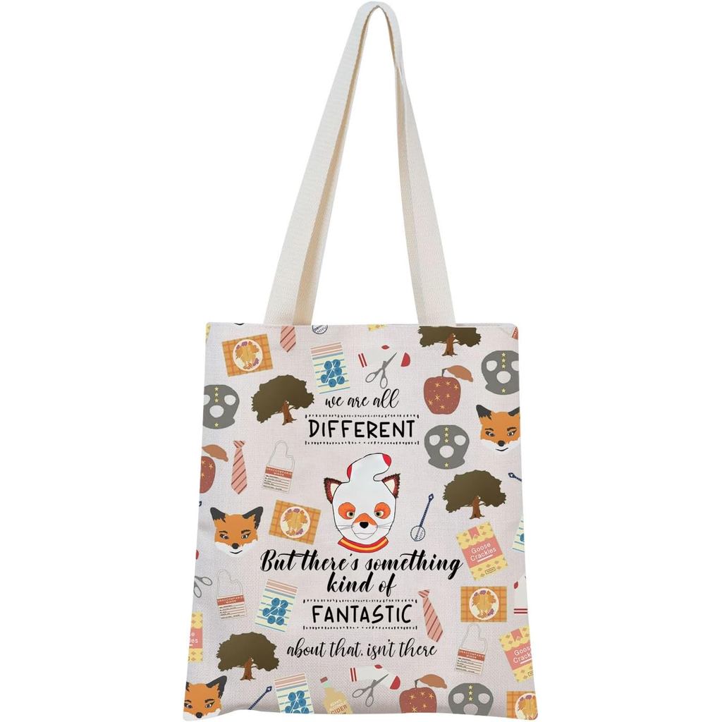 MNIGIU Bolsa Tote Inspirada em Raposa, Presente para Amantes de Raposas, Presente com Tema de Raposa para Mulheres