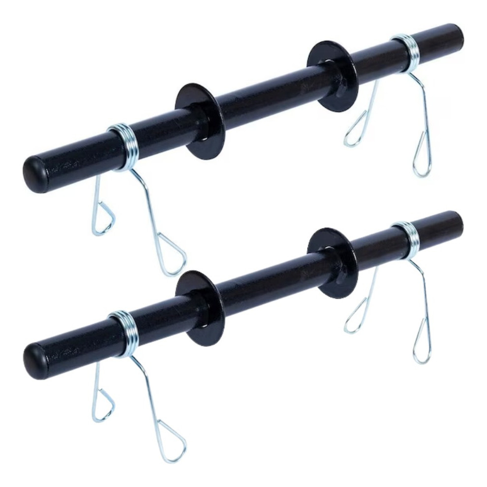2 Barra Oca 40cm Com Presilhas Musculação Halter Treino Bicipes Ombro e Peito Exercício Fitness em Promoção