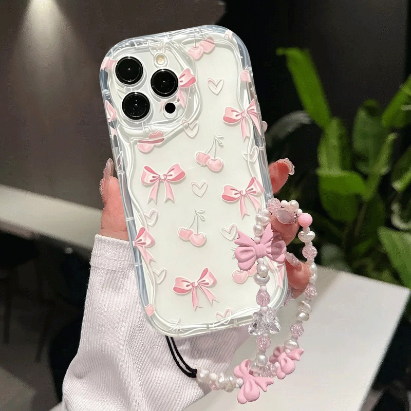 Bonito Rosa Arco Corrente Caso Para Samsung A57 A56 A17 A07 A27 A37 A55 A16 A06 A54 A15 A14 A12 A53 A32 A34 A13 A35 5G C