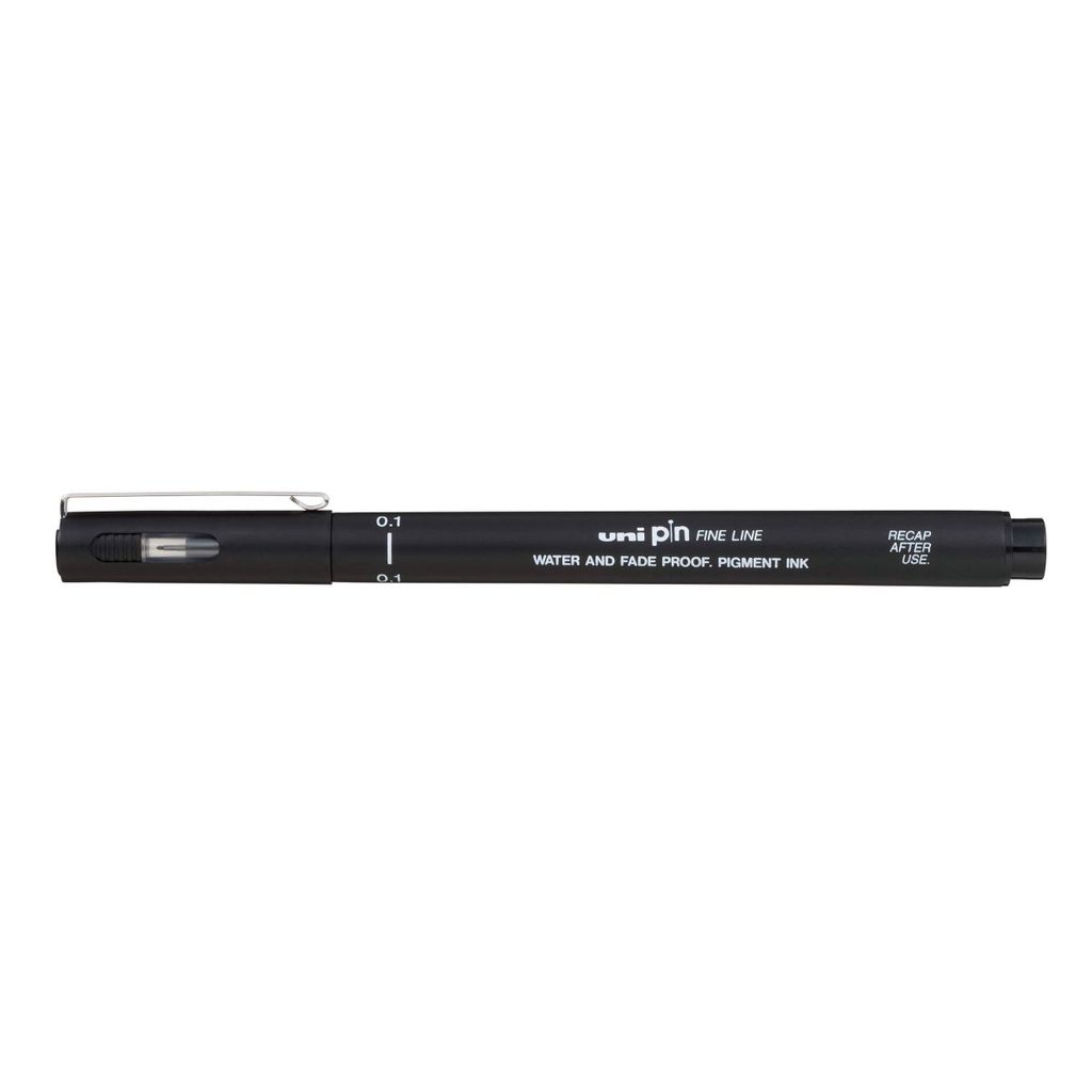 Caneta Nankin Uni Pin fine line 0.1 Preto Mitsubishi — imagem 2 de 2