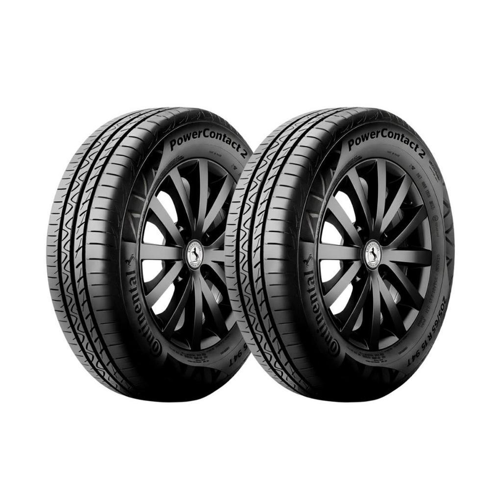 KIT 2 PNEUS ARO 15 185/60R15 CONTINENTAL POWERCONTACT 2 84H
