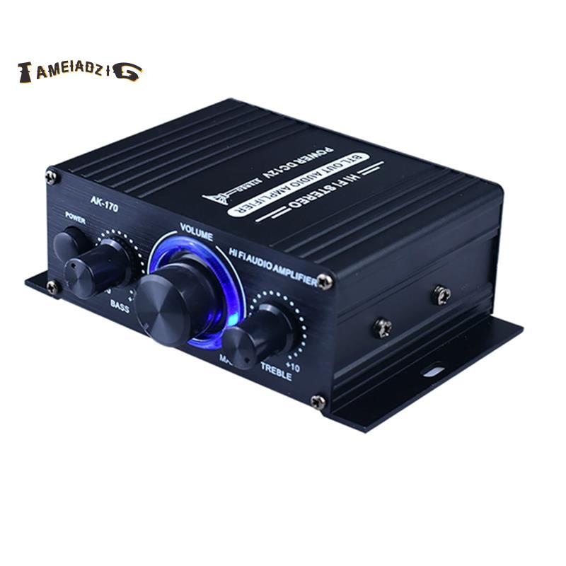 [Entrega Rápida T] 12V Mini 400W HIFI Amplificador De Áudio Estéreo Digital FM AK170