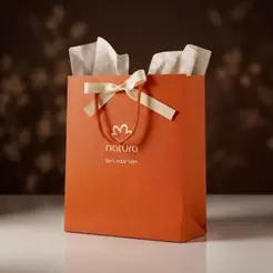 Sacola de Presente Natura com Laço Tamanho M