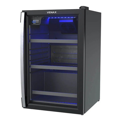 Cervejeira Visa Venax 100 Litros Blue Light Preto Fosco 220v