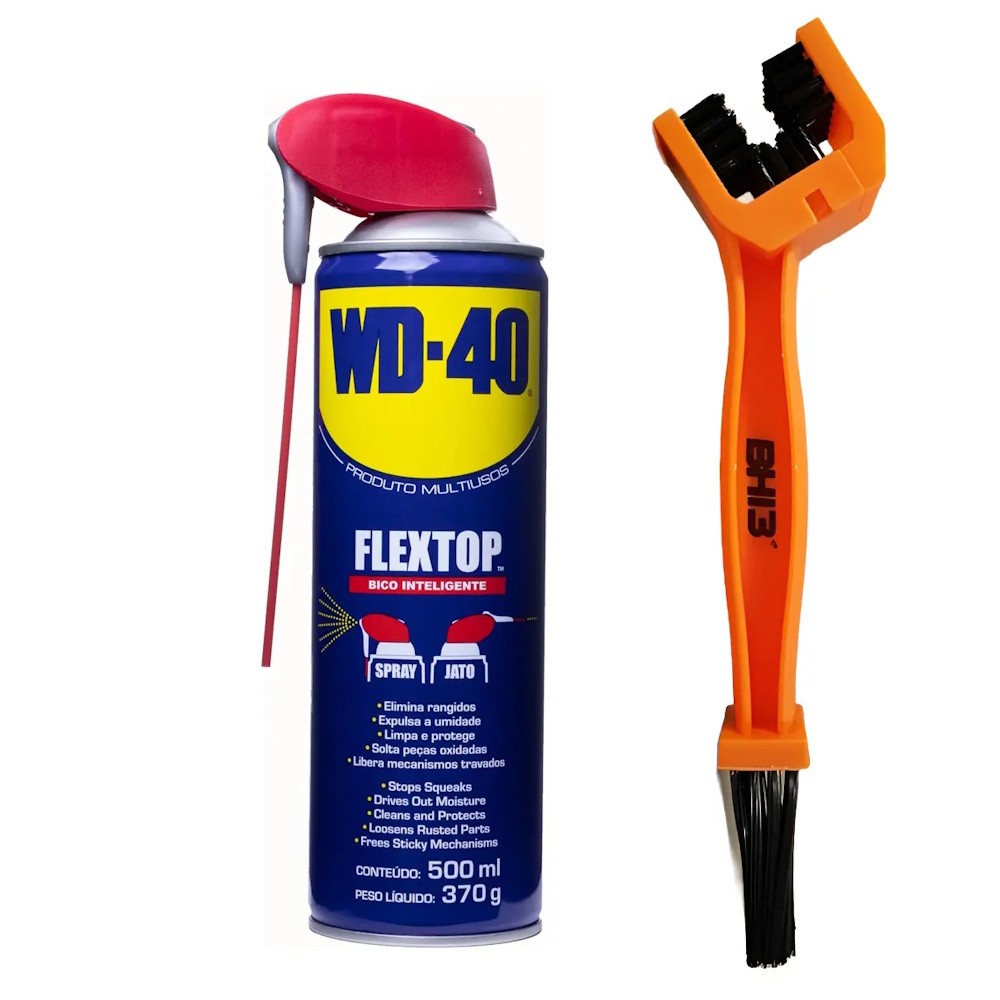KIT LIMPEZA WD-40 500ml + ESCOVA