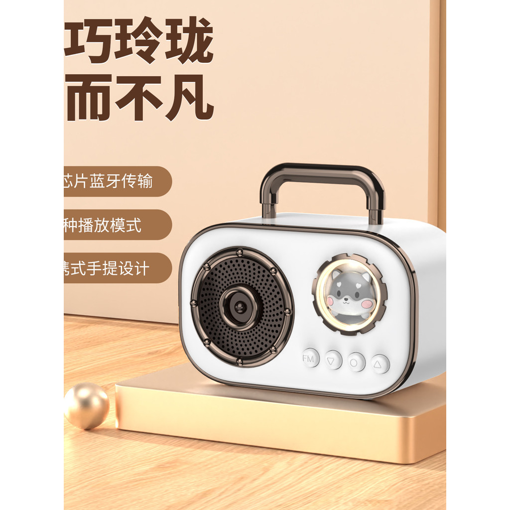 Preferido Retro Bluetooth alto-falante Subwoofer Mini pequeno alto-falante sem fio de alta qualidade de som Ultra-pesado
