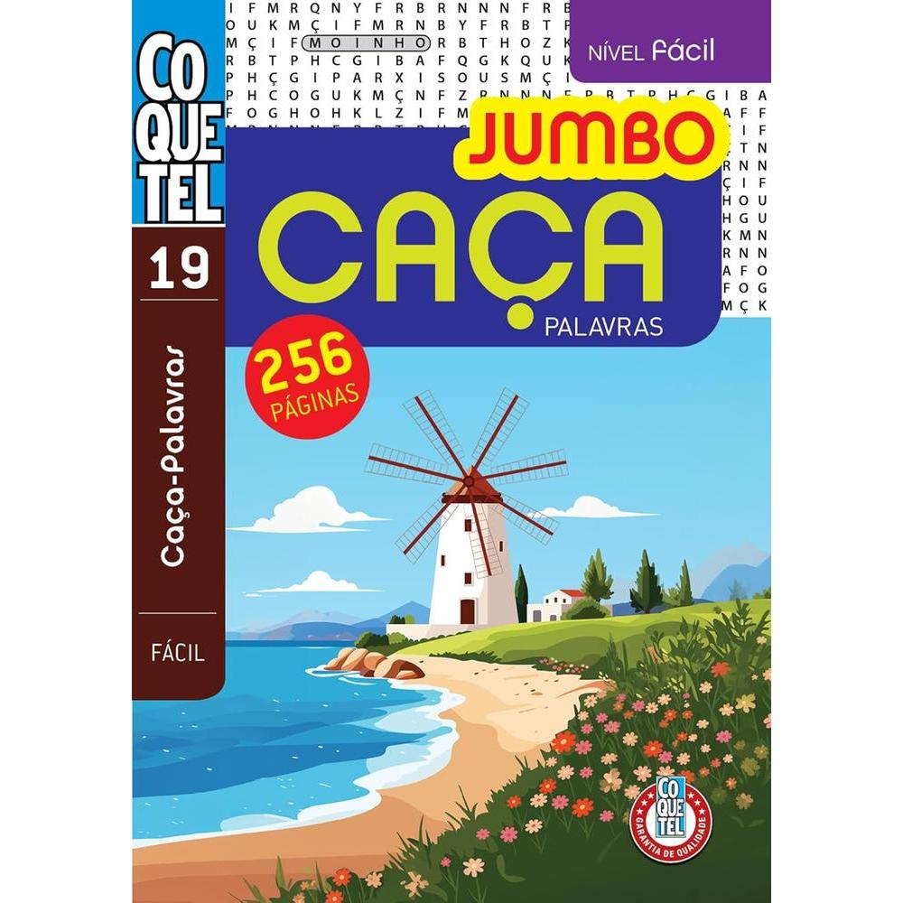 CACA PALAVRAS JUMBO - NIVEL FACIL - LIVRO 19 - COQUETEL