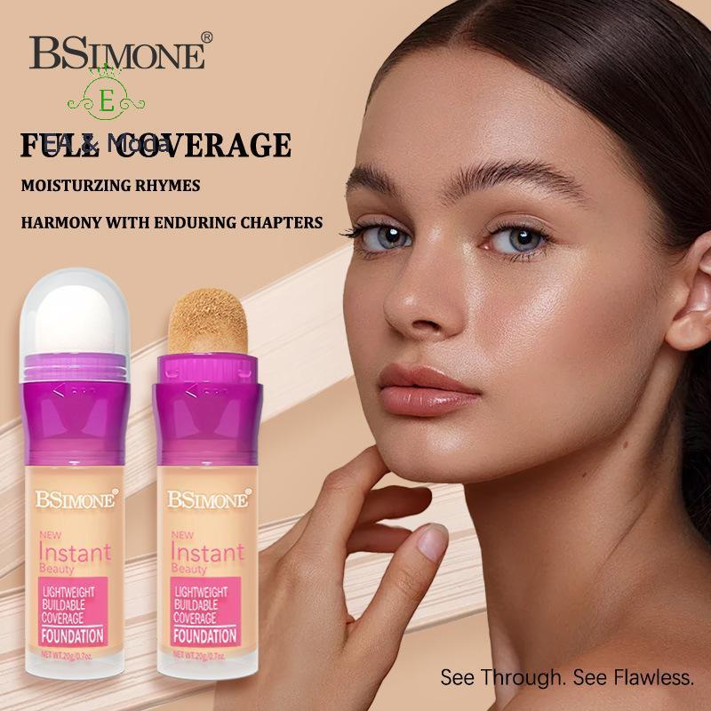 EA & Moda BSIMONE Corretivo Facial Esponja Cabeça Fosca Base Líquida Maquiagem Controle De Óleo Creme BB De Longa Duraçã