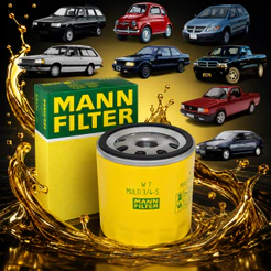 Filtro de Óleo Mann Filter para Fiat Uno 1.0 1.3 1.4 Fiasa 1985 a 2001 - Cod. W7MULTI 3/4-S