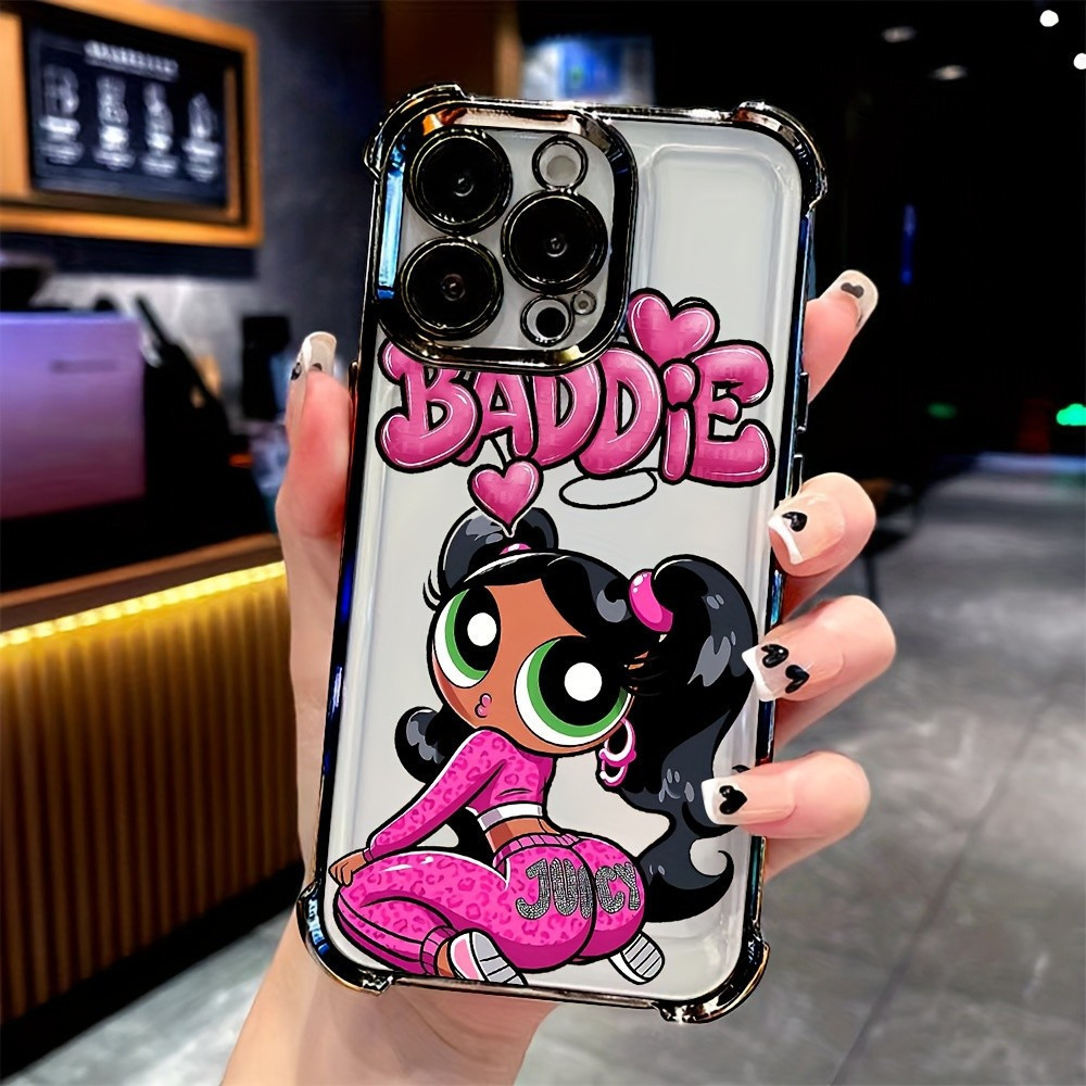 Nova e fofa capa de celular com boneca Bratz, adequada para iPhone 17, 16e, 16, 15, 14, 13, 12, 11, Mini, Pro Max, Air X