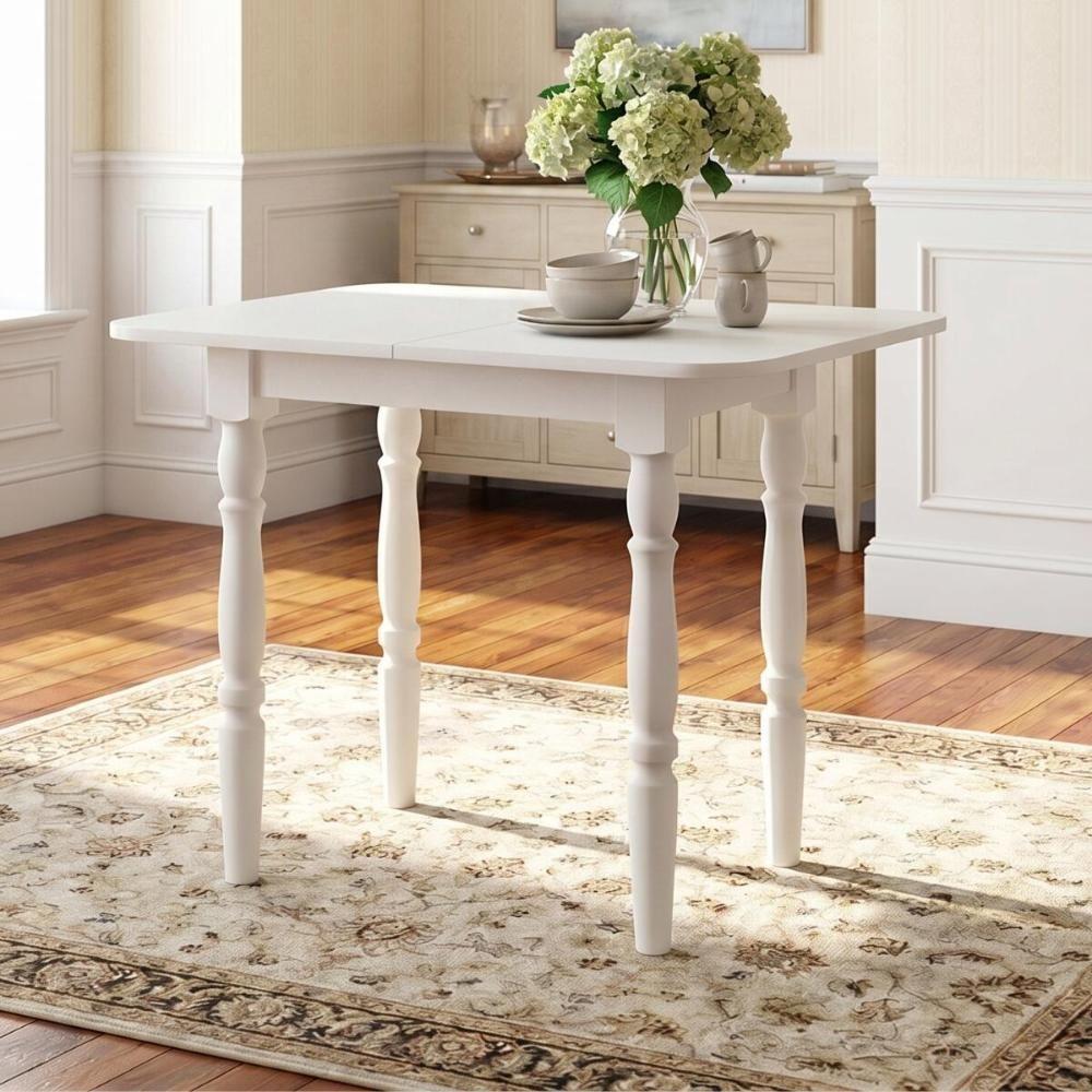 Mesa de Jantar Dobrável CR50112 4 Lugares Retangular 79,8cm Branco Multimóveis