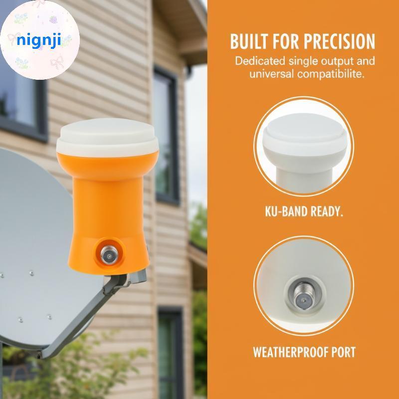 Nignji KU Band 4K Ultra HD Conversor Linear Universal Único LNB Receptor De TV Satélite Para Sinal Estável Europa Ásia U