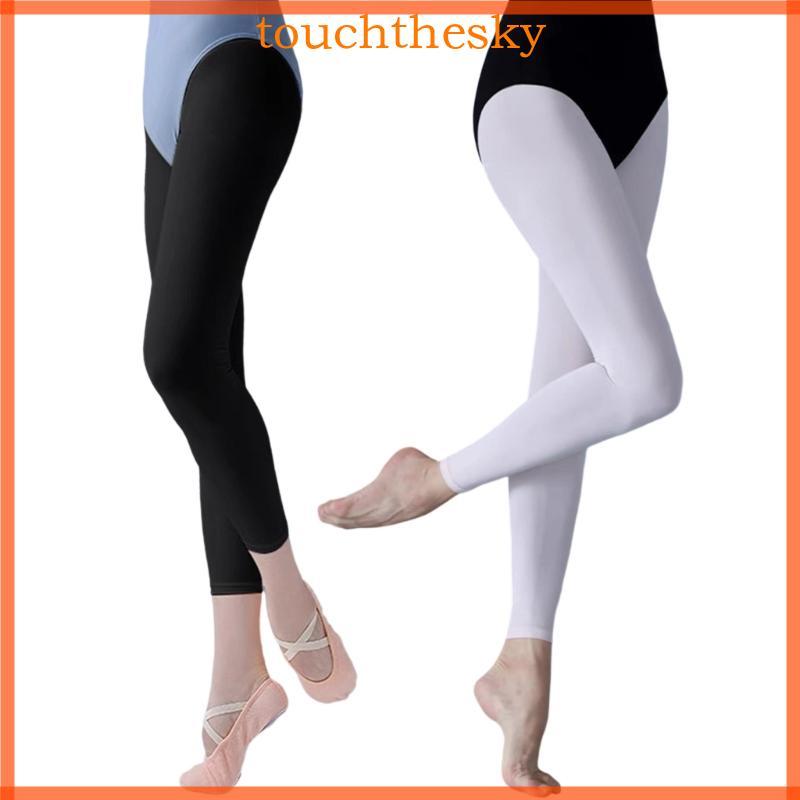 TOU Stretch Dance Collants Femininos Calças Cortadas Ideal Para Práticas Dança Longas E Uso Diário Da Mod