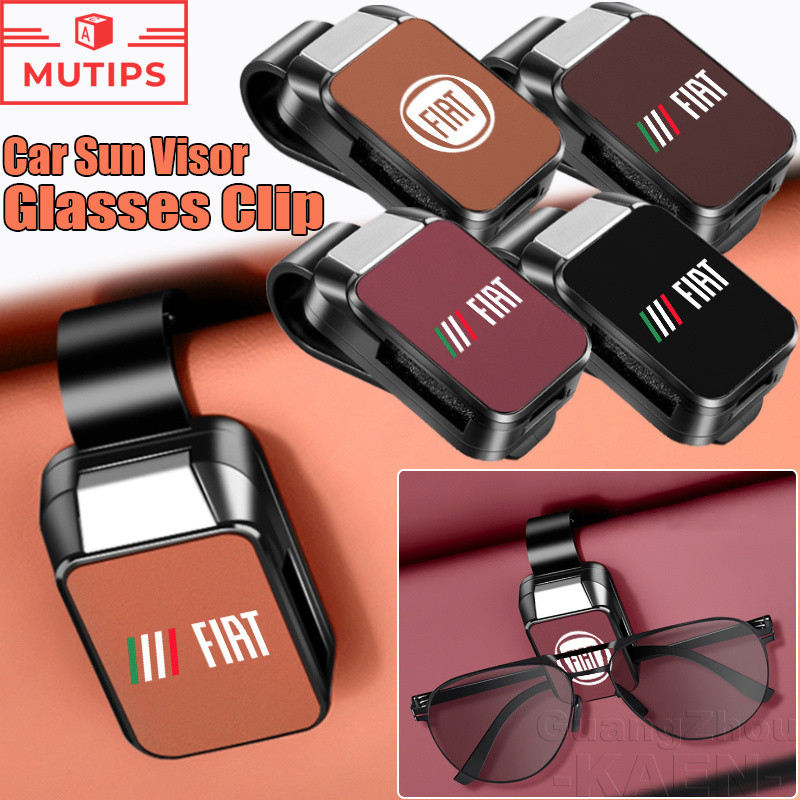 Suporte De Óculos De Sol Para Carro Fiat Clipe Viseira Armazenamento De Cartão De Bilhete Argo 500 Strada Mobi Bravo Tor