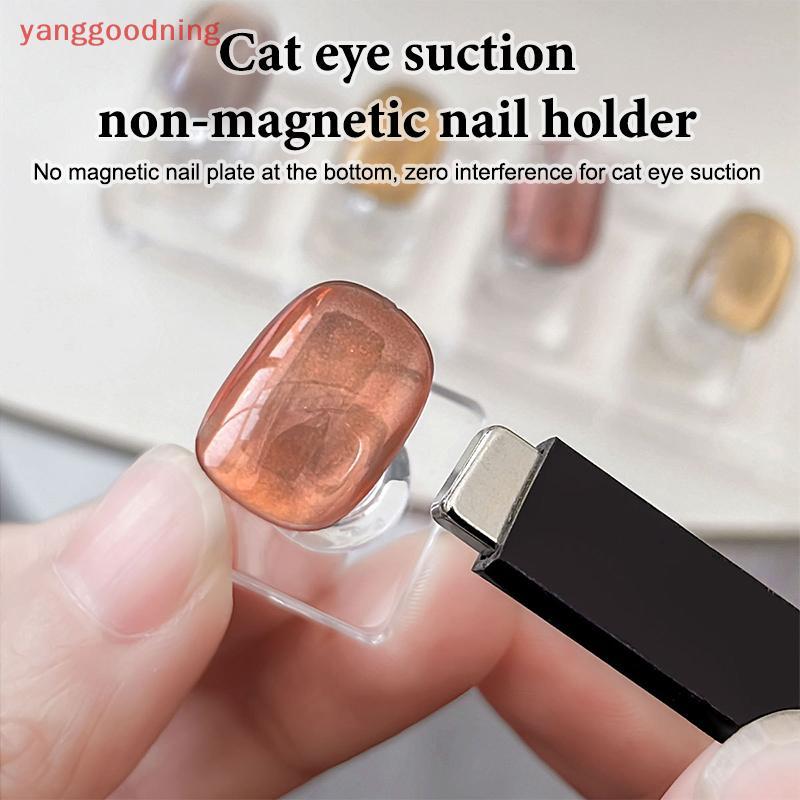 (YGN) Suporte De Unhas Não Magnético Pontas Falsas Para Prensa De Gel De Olho De Gato Em Display Ra Acrílico Pintura/Tre