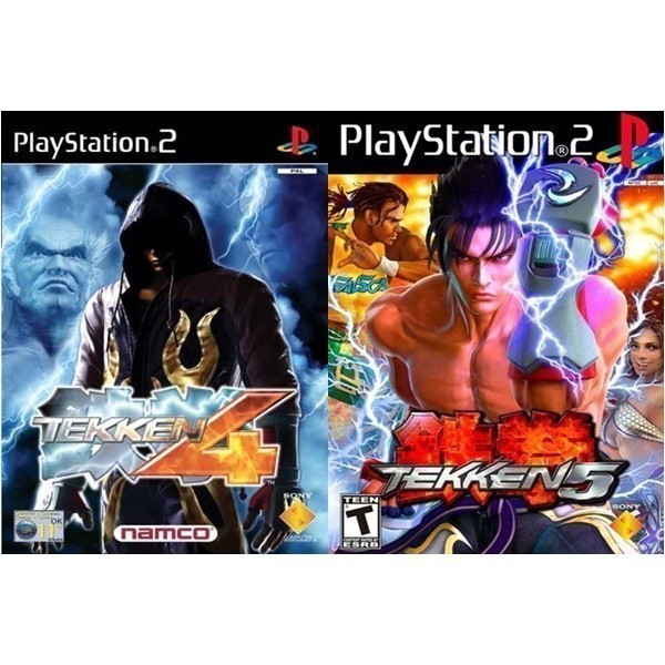 Ps2 Kit  Tekken 4 + Tekken 5 Jogos PS2 Promoção Diversão Garantida