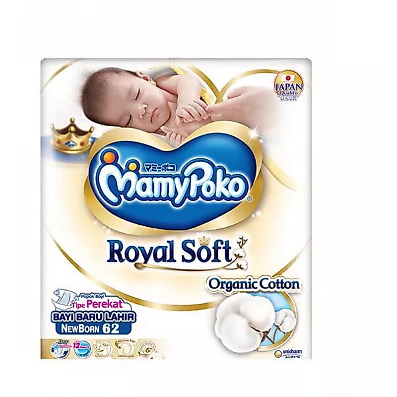 Fraldas Mamypoko royal soft nb62
