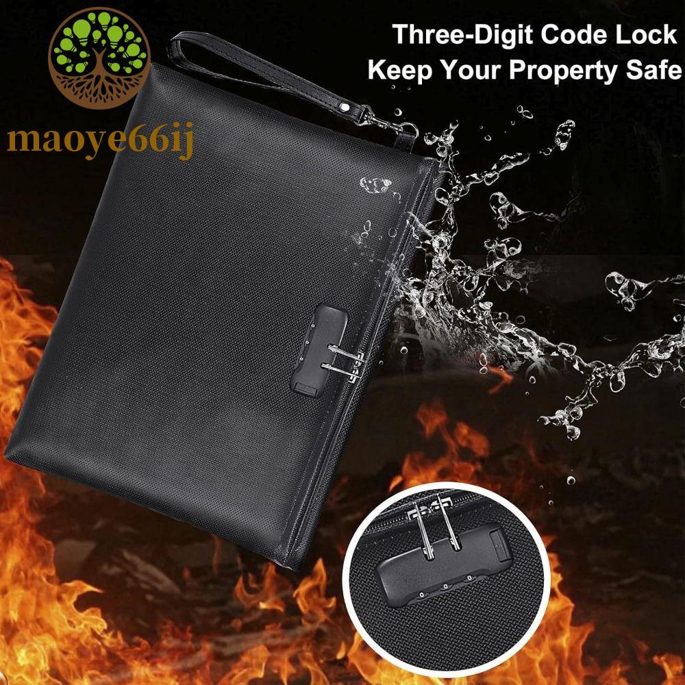 Bolsa Para Dinheiro Com Zíper MAOYE66 , À Prova D'água Bloqueio De Código De , Documentos De Fogo , Grande Capacidade