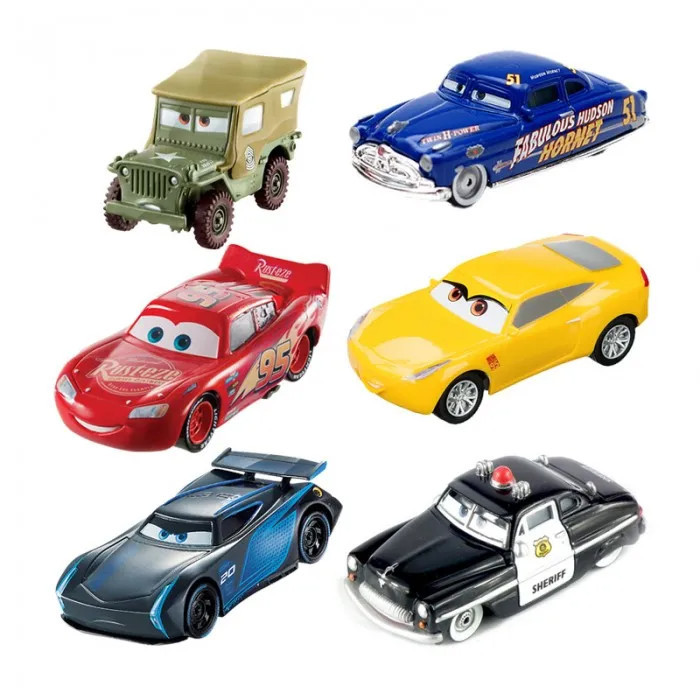 Carros Em Miniatura Básicos Da Disney cars : Fabulous Hudson Hornet , Lightning McQueen , Sarge , Sherif