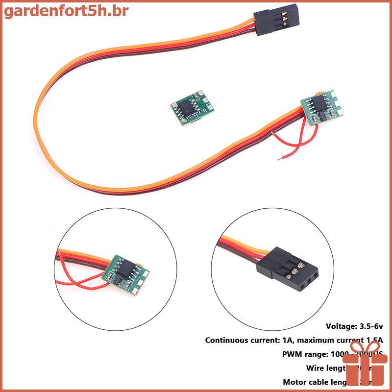 GARDE Micro 1A RC ESC DIY 5V DC Controlador De Velocidade Do Motor Escovado Redutor Módulo De Acionamento Escova De Dois
