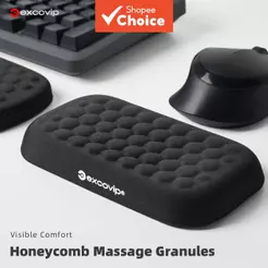 Suporte Preto Para Descanso De Pulso , Simples , Macio , Confortável , Antiderrapante , Ergonômico , Laptop , Computador