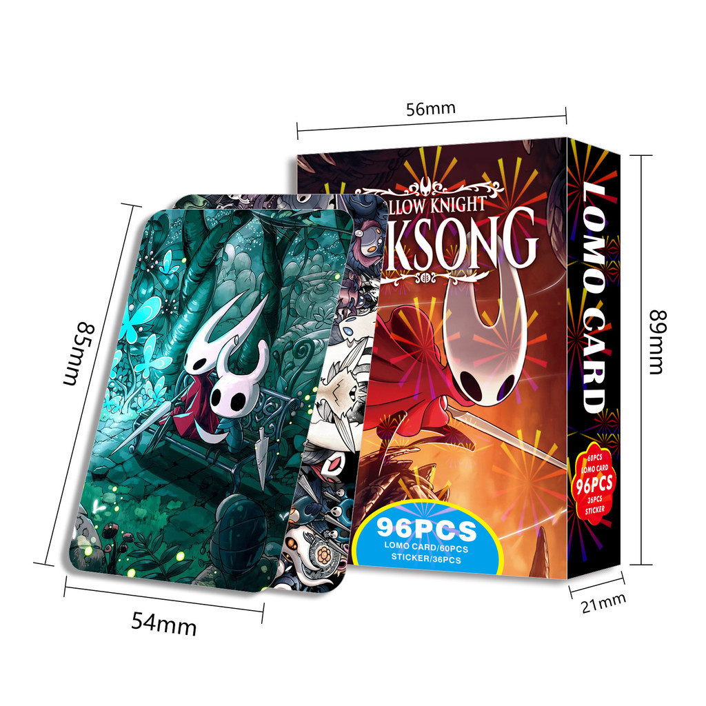 92-96 peças de Cartões Lomo de Manhwa, Manga e Jogos, incluindo Hollow Knight,Silksong, Blue Archive, Lost in the Cloud